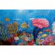 Life Underwater Acrylic Canvas Painting by Dr Maya Subramoni 36 x 24 Inches